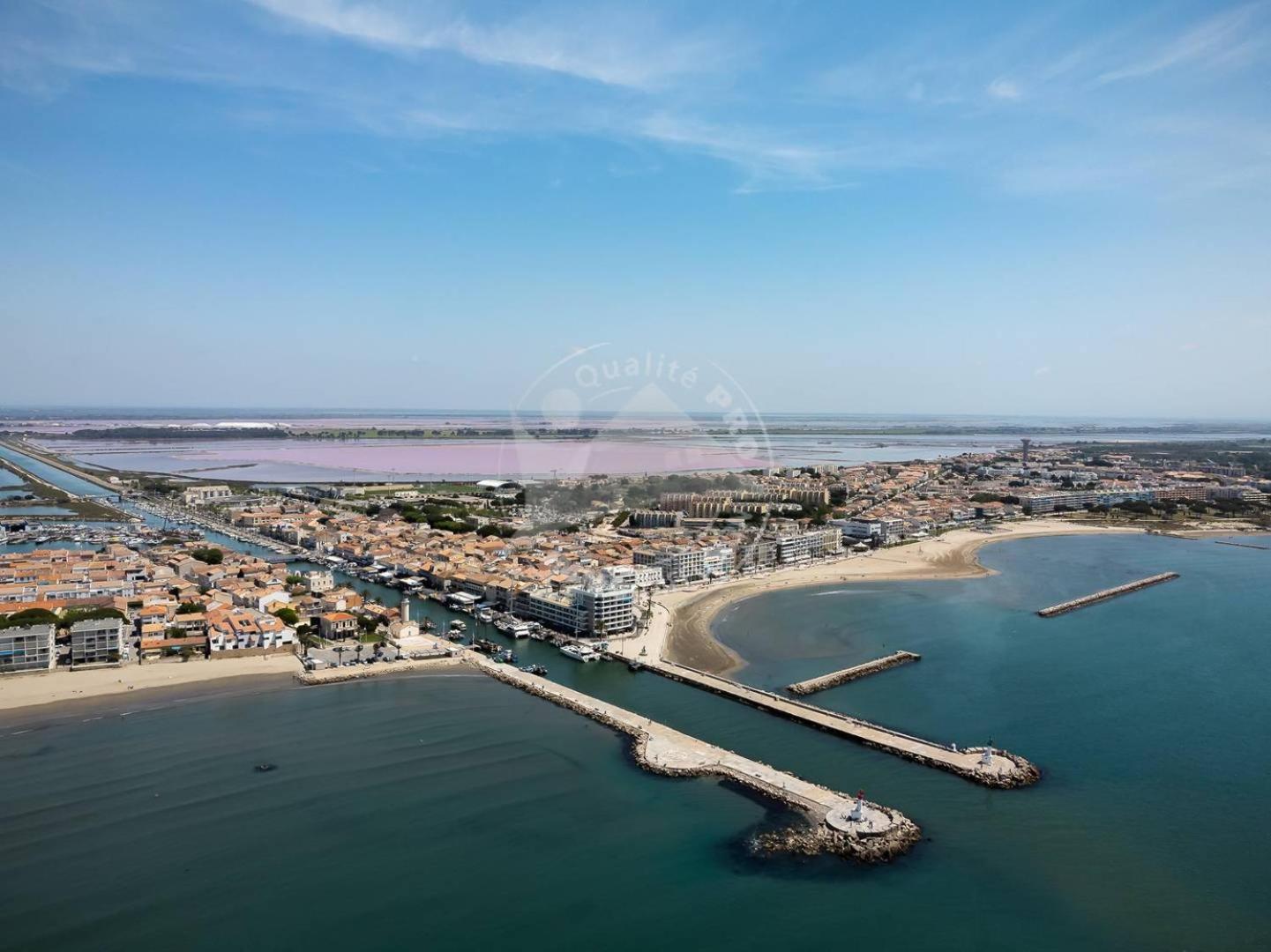 As21512 - Studio Cabine Vue Mer Laterale Avec Parking Prive A 20M De La Plage Le Grau-du-Roi Luaran gambar